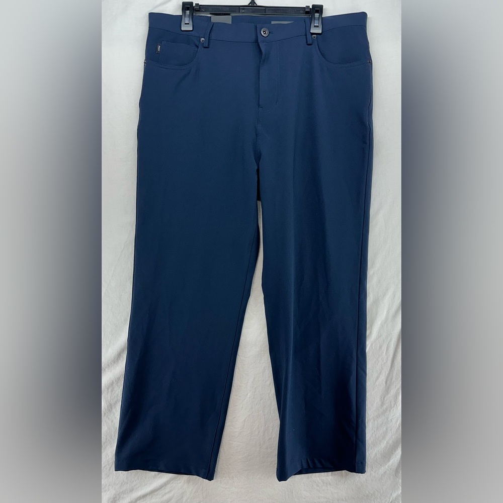 DKNY St Marks Slim Men’s Pants Size 36W 32L (36x25.5) Navy‎ BlueDress Pants